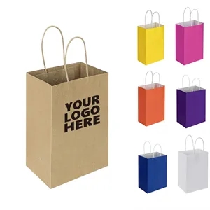Paper Kraft Gift Bags with Handles Bulk