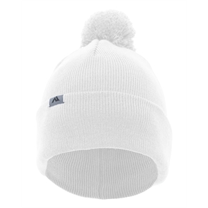 Pacific Headwear Knit Fold-Over Pom-Pom Beanie