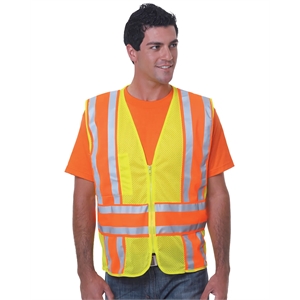 Bayside Unisex USA Made Class 2, Level 2 ANSI High Vis Me...