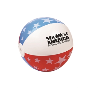 Prime Line 16" Patriotic Inflatable Beach Ball