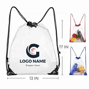 Clear Stadium Drawstring Backpack