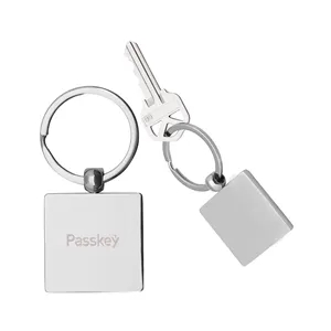 Prime Line Square Metal Keychain