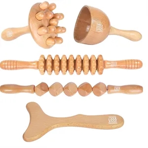 Wood Therapy Tools 5-in-1 Lymphatic Drainage Massage