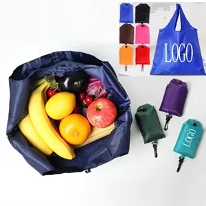 Fold-Up Shopping Carrier Tote Bag