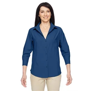 Harriton Ladies' Paradise Three-Quarter Sleeve Performanc...