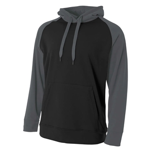 A4 Men's Color Block Tech Fleece Hoodie