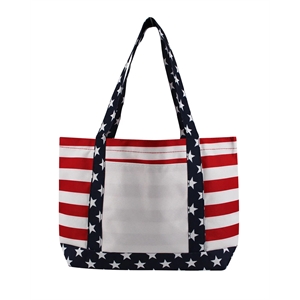 OAD Patriotic Beach Tote Bag