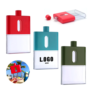 A5 Paper Flat Plastic Water Bottles