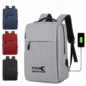 Travel Laptop Backpack With USB Charging Port