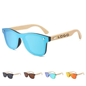 Custom Logo Bamboo Sunglasses