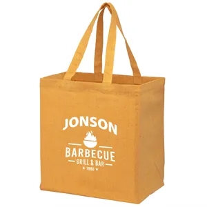 Custom Logo Recycled Cotton Canvas Grocery Bag - Screen Print
