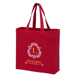 Custom Logo Recycled Cotton Canvas Tote Bag - Screen Print