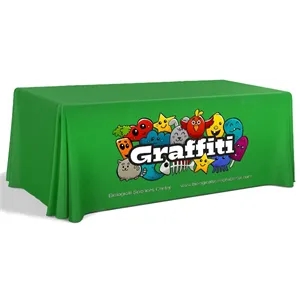 6' PREMIUM DRAPED STANDARD TABLE COVER (DYE SUBLIMATION)