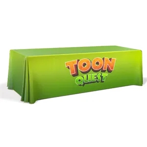 8' PREMIUM DRAPED STANDARD TABLE COVER (DYE SUBLIMATION)