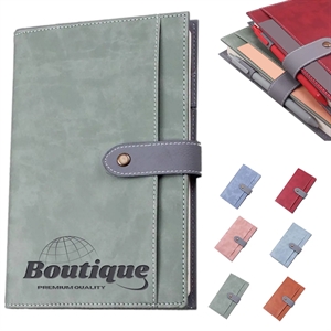 Business Travel Pocket with Magnetic Buckle Notebook