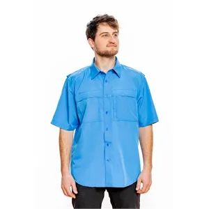 Men's Pescador Polyester Fishing Shirt-Short Sleeves