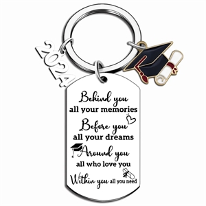 Class Of 2024 Graduation Gifts Keychain for Seniors Students