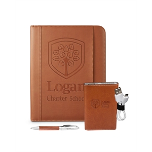 Leeman Tuscany™ Mobile Portfolio Power Bank And Pen Set