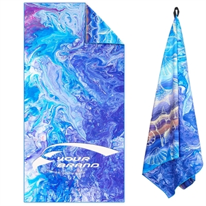 Custom Logo Bath Pool Camping Travel Super Absorbent Beach Towel