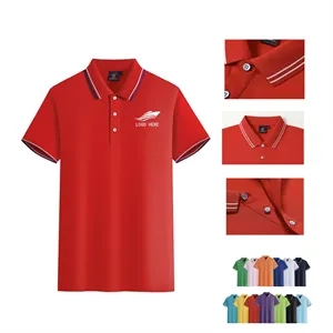 Custom Logo Custom Silk Quick-Dry Polo Shirts With Embroidery
