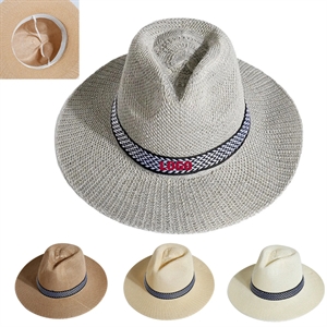 Lifeguard Sun Protective Wide Brim Panama Beach Straw Hat