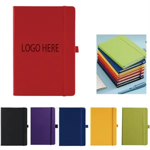 Custom Logo Hardcover A5 Notebook Journal With Pen Loop For Work