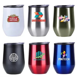 Stainless Steel Wine Tumbler - 12 oz.