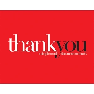 Two Simple Words Thank You Cards