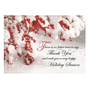 Perfectly Appreciated Holiday Thank You Card