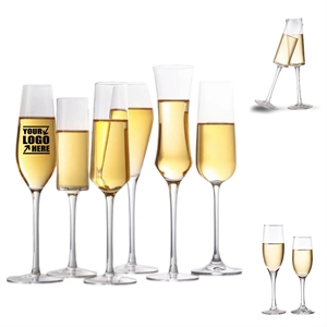 Clear Glass Tall Champagne Glasses