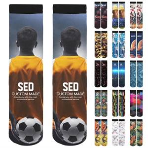 360 Full Color Sublimated Socks (17.7" L x 3.7" W)