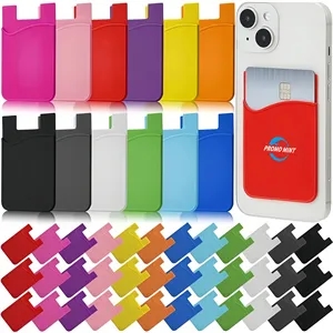 Card Holder Cell Phone Silicone Wallet Stick-on ID