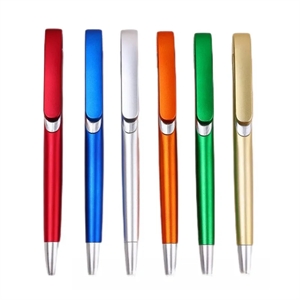 Glossy lacquered grip ballpoint pen