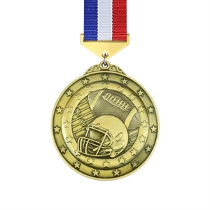 American Football Medal With Ribbon