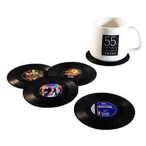 Custom Vinyl Record Drink Coasters