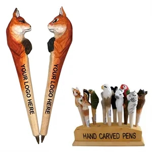 Cute Wooden Carved Animal Pens