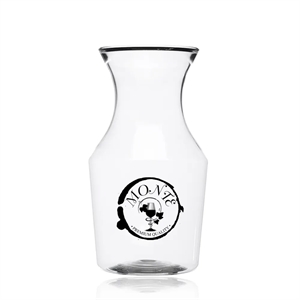 12 oz. Plastic Disposable Wine Carafe with Lid