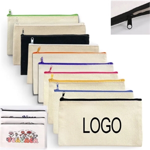 Canvas Zippered Pouch