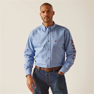 Men's FR Gunner Stretch Logo Work Shirt, Long Sleeve