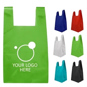 T-Shirt Styled Poly Tote Bags-11x14.25 x7