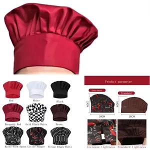 Elastic Baker Kitchen Cooking Chef Cap