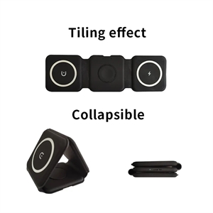 Custom Logo 3-in-1 Magnetic Wireless Charger (Foldable)