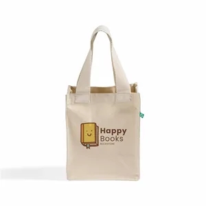 Recycled Canvas Trendy Book Tote Bag