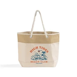 Fancy Canvas Rope Tote
