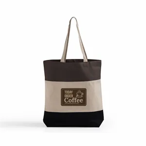 Tri-Color Canvas Tote Bag
