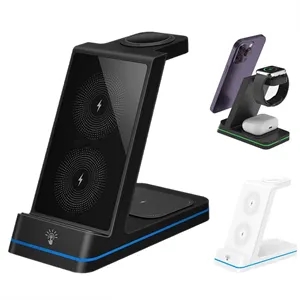 Custom Logo 3-in-1 Wireless High Compatibility Fast Charging Station