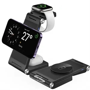 Custom Logo 3-in-1 Wireless Charging Station