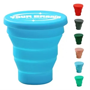 5.75oz Portable Outdoor Camping Foldable Silicone Water Cup