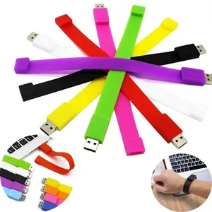 8GB USB 2.0 Memory Wristband Flash Drive