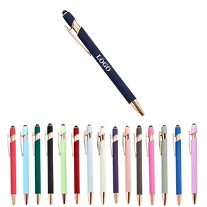 2 in 1 Metal Ballpoint Pen with Stylus Tip